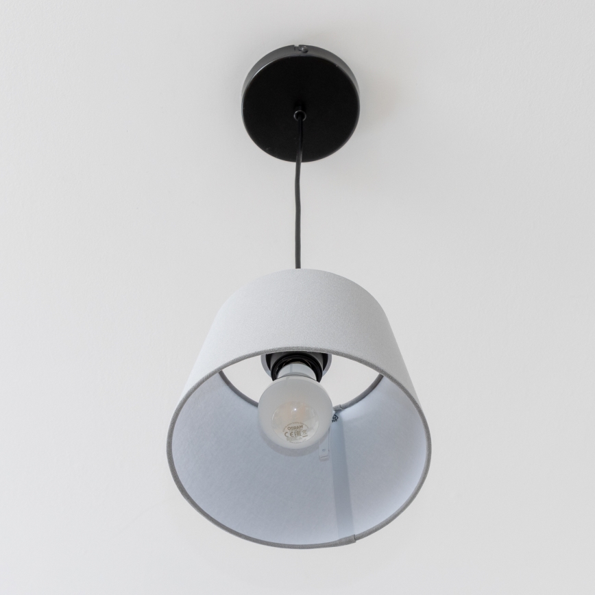 Brilagi - LED luster na sajli CERIA 1xE27/40W/230V Ø 20,5 cm siva