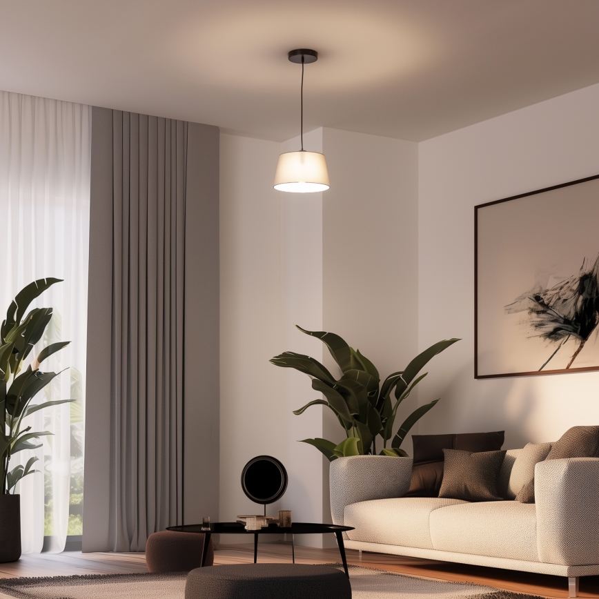 Brilagi - LED luster na sajli CERIA 1xE27/40W/230V Ø 25 cm siva