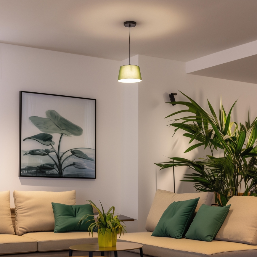 Brilagi - LED luster na sajli CERIA 1xE27/40W/230V Ø 25 cm zelena