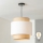 Brilagi - LED luster na sajli CERIA 1xE27/40W/230V Ø 30 cm crna/bež/bijela