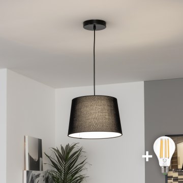 Brilagi - LED luster na sajli CERIA 1xE27/40W/230V Ø 30 cm crna