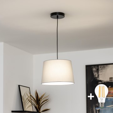 Brilagi - LED luster na sajli CERIA 1xE27/40W/230V Ø 30 cm siva