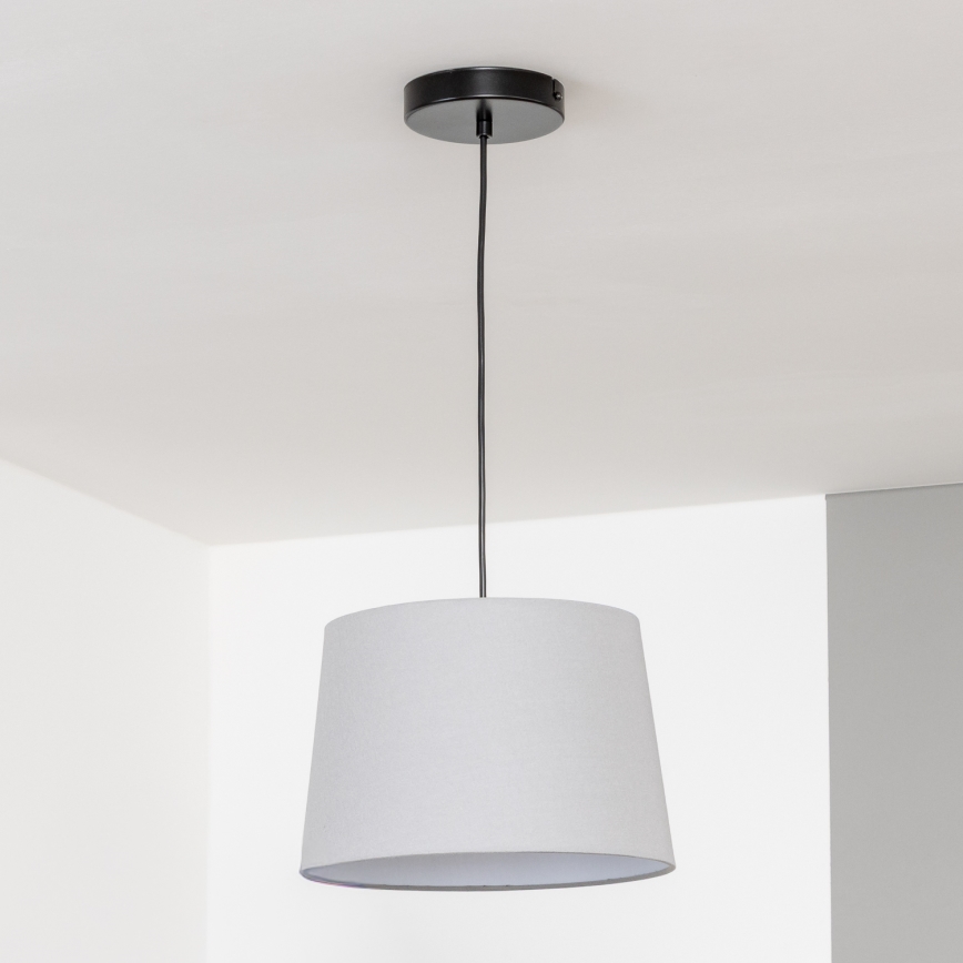 Brilagi - LED luster na sajli CERIA 1xE27/40W/230V Ø 30 cm siva