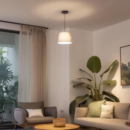 Brilagi - LED luster na sajli CERIA 1xE27/40W/230V Ø 30 cm siva