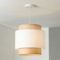 Brilagi - LED luster na sajli CERIA 1xE27/40W/230V, Ø 40 cm, bež/bijela