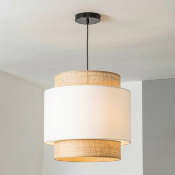 Brilagi - LED luster na sajli CERIA 1xE27/40W/230V Ø 40 cm crna/bež/bijela