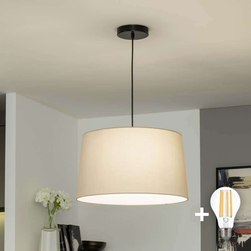 Brilagi - LED luster na sajli CERIA 1xE27/40W/230V Ø 45 cm bež