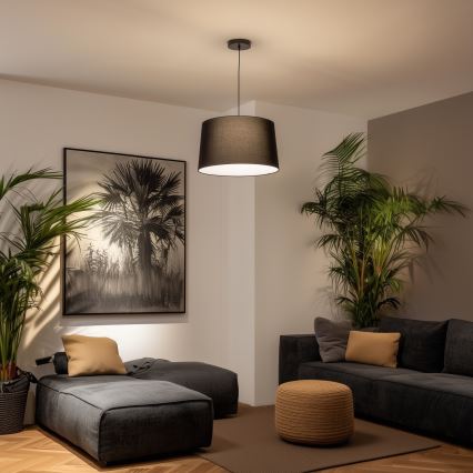 Brilagi - LED luster na sajli CERIA 1xE27/40W/230V Ø 45 cm crni