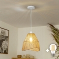 Brilagi - LED luster na sajli CERIA BOHO 1xE27/40W/230V pr. 30 cm smeđi