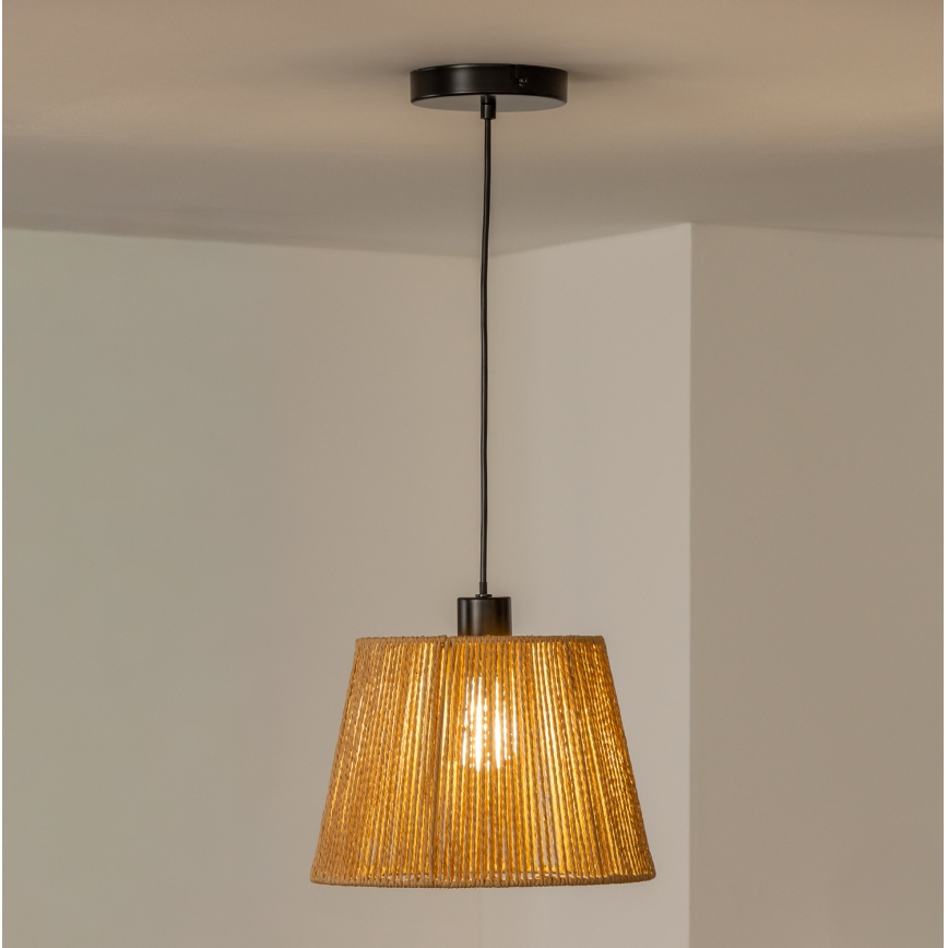 Brilagi - LED luster na sajli CERIA BOHO 1xE27/40W/230V promjer 28 cm smeđi