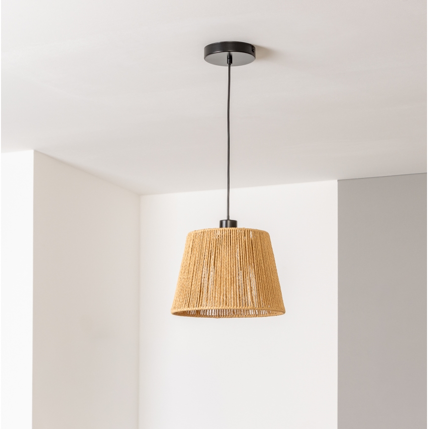 Brilagi - LED luster na sajli CERIA BOHO 1xE27/40W/230V promjer 28 cm smeđi