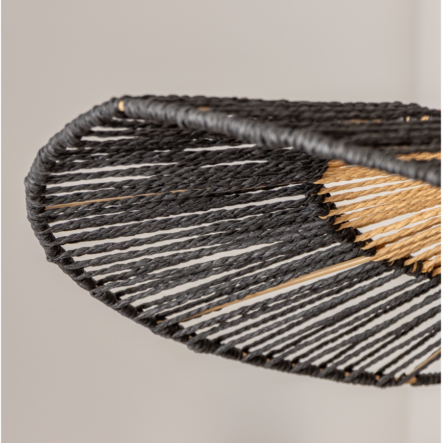 Brilagi - LED luster na sajli CERIA BOHO 1xE27/40W/230V promjer 50 cm crna/smeđa