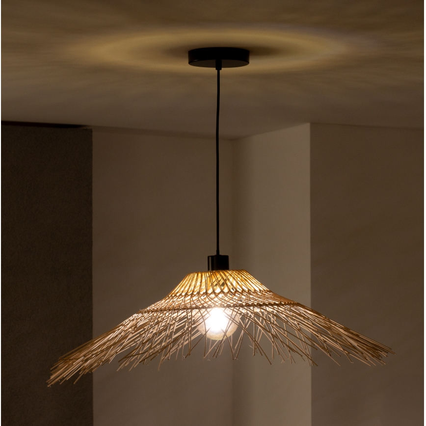 Brilagi - LED luster na sajli CERIA BOHO 1xE27/40W/230V, promjer 70 cm, bambus