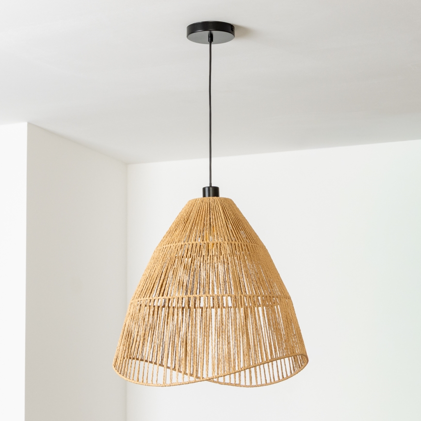Brilagi - LED luster na sajli CERIA BOHO 1xE27/40W/230V, promjer 70 cm, smeđa