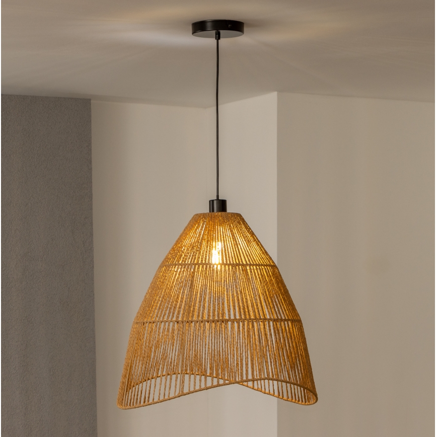 Brilagi - LED luster na sajli CERIA BOHO 1xE27/40W/230V, promjer 70 cm, smeđa