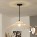 Brilagi - LED luster na sajli CERIA BOHO 1xE27/40W/230V Ø 100 cm bambus