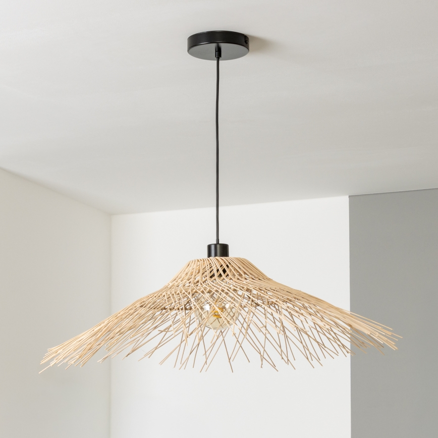 Brilagi - LED luster na sajli CERIA BOHO 1xE27/40W/230V Ø 100 cm bambus