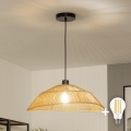 Brilagi - LED luster na sajli CERIA BOHO 1xE27/40W/230V Ø 50 cm smeđa
