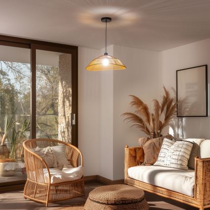 Brilagi - LED luster na sajli CERIA BOHO 1xE27/40W/230V Ø 50 cm smeđa