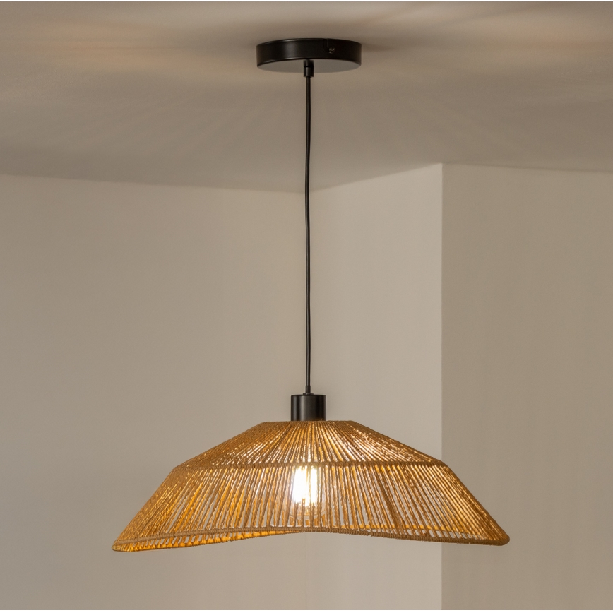 Brilagi - LED luster na sajli CERIA BOHO 1xE27/40W/230V Ø 50 cm smeđa