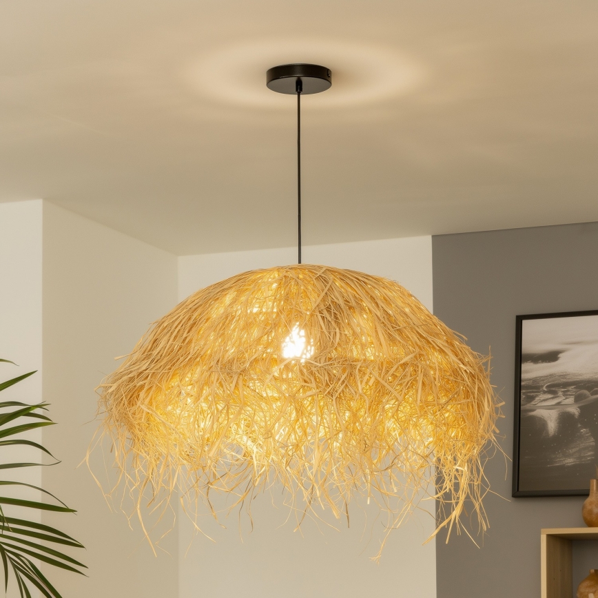Brilagi - LED luster na sajli CERIA BOHO 1xE27/40W/230V Ø 60 cm rafija