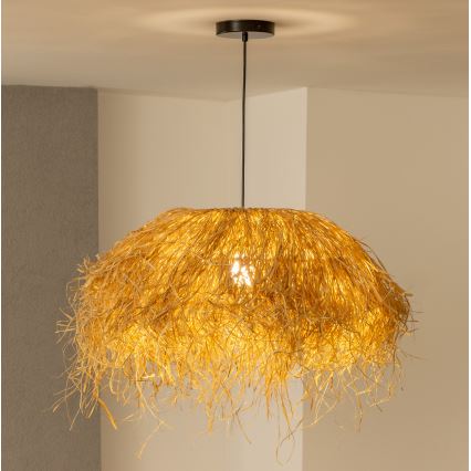 Brilagi - LED luster na sajli CERIA BOHO 1xE27/40W/230V Ø 60 cm rafija