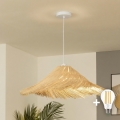 Brilagi - LED luster na sajli CERIA BOHO 1xE27/40W/230V Ø 70 cm, ratan