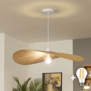 Brilagi - LED luster na sajli CERIA BOHO 1xE27/40W/230V Ø 80 cm od rafije
