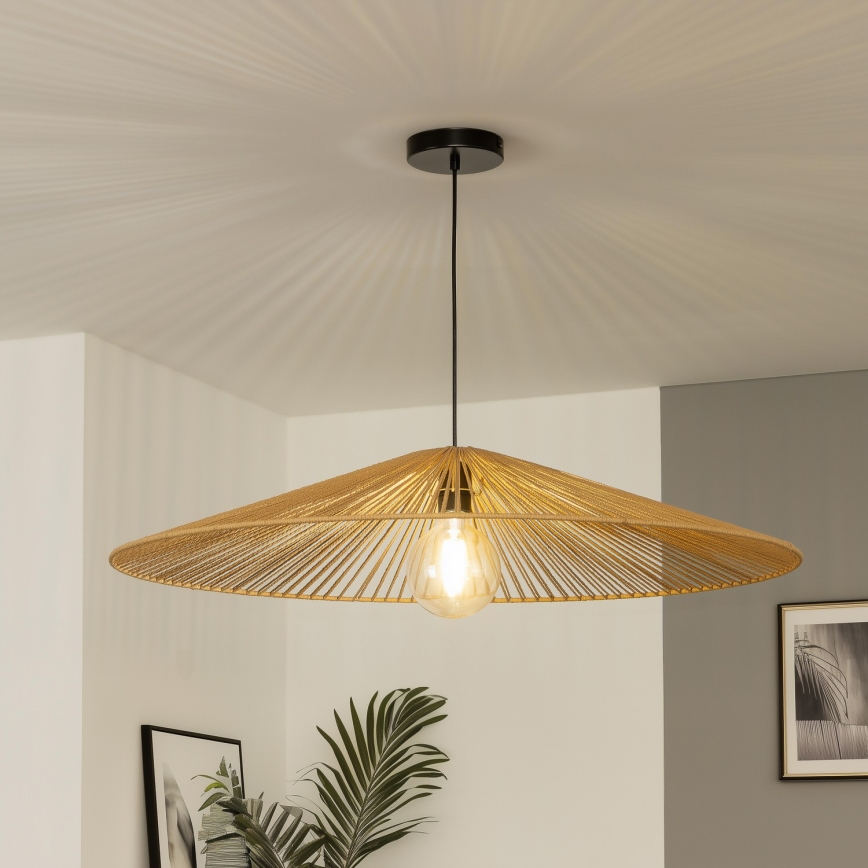 Brilagi - LED luster na sajli CERIA BOHO 1xE27/40W/230V Ø 90 cm smeđa