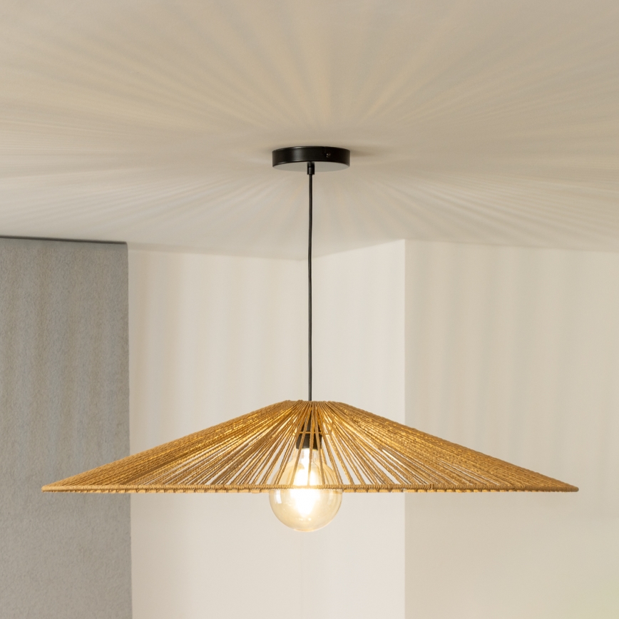 Brilagi - LED luster na sajli CERIA BOHO 1xE27/40W/230V Ø 90 cm smeđa