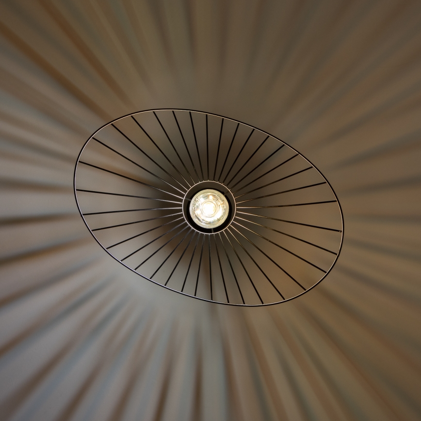 Brilagi - LED luster na sajli CERIA WIRE 1xE27/40W/230V 40x56 cm crna