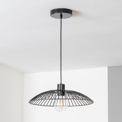 Brilagi - LED luster na sajli CERIA WIRE 1xE27/40W/230V Ø 38 cm crna