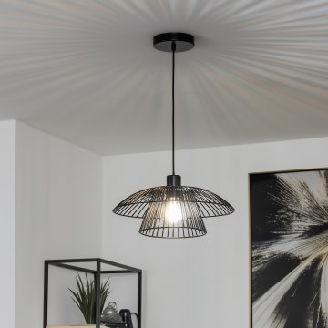 Brilagi - LED luster na sajli CERIA WIRE 1xE27/40W/230V Ø 38 cm crna