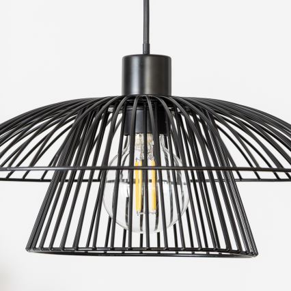 Brilagi - LED luster na sajli CERIA WIRE 1xE27/40W/230V Ø 38 cm crna