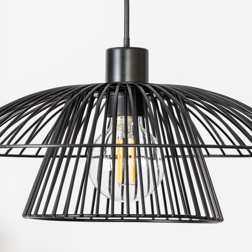 Brilagi - LED luster na sajli CERIA WIRE 1xE27/40W/230V Ø 38 cm crna