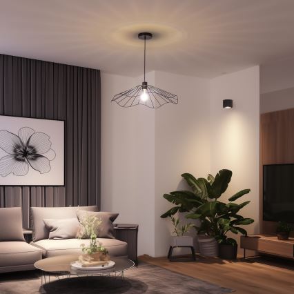 Brilagi - LED luster na sajli CERIA WIRE 1xE27/40W/230V Ø 60 cm crni