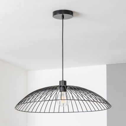 Brilagi - LED luster na sajli CERIA WIRE 1xE27/40W/230V Ø 60 cm crni