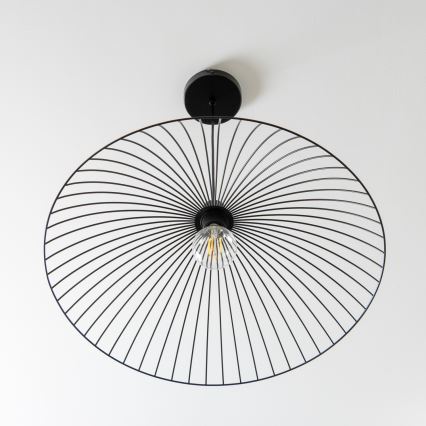 Brilagi - LED luster na sajli CERIA WIRE 1xE27/40W/230V Ø 60 cm crni