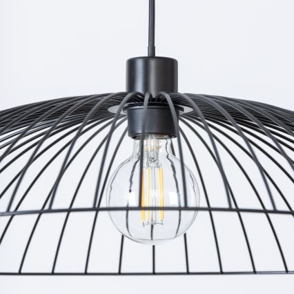 Brilagi - LED luster na sajli CERIA WIRE 1xE27/40W/230V Ø 60 cm crni