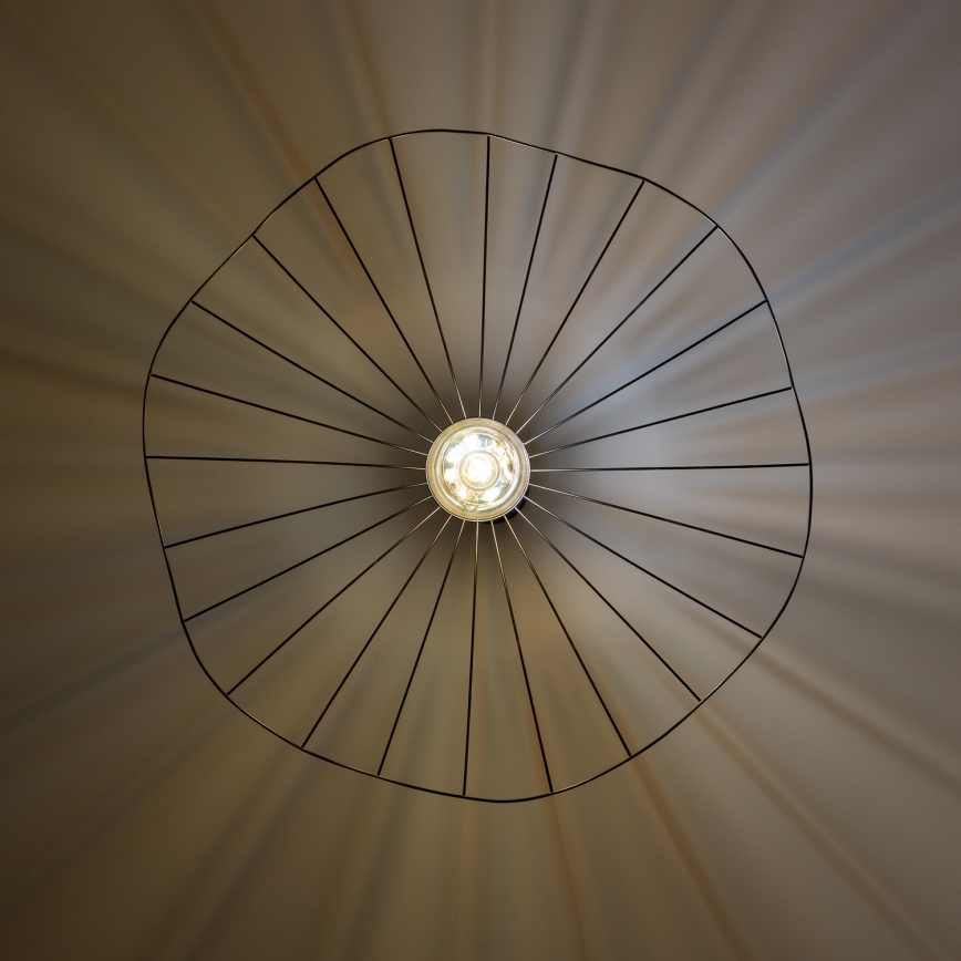 Brilagi - LED luster na sajli CERIA WIRE 1xE27/40W/230V Ø 80 cm crna