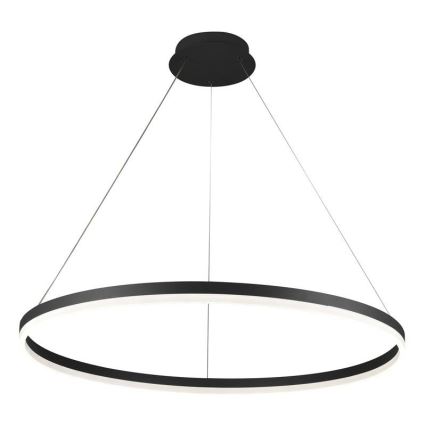 Brilagi - LED luster na sajli CIRCLE LED/55W/230V 3000-6500K Ø 80 cm, crne boje, s mogućnošću prigušivanja + daljinski upravljač