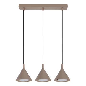 BRILAGI - LED Luster na sajli CONE TRIPLE 3xGX53/15W/230V bež