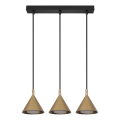 BRILAGI - LED Luster na sajli CONE TRIPLE 3xGX53/15W/230V zlatni