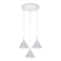 BRILAGI - LED Luster na sajli CONE TRIPLE ROUND 3xGX53/15W/230V bijela