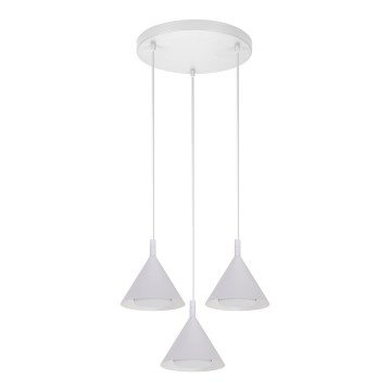 BRILAGI - LED Luster na sajli CONE TRIPLE ROUND 3xGX53/15W/230V bijela
