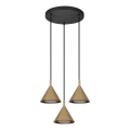 BRILAGI - LED Luster na sajli CONE TRIPLE ROUND 3xGX53/15W/230V zlatni
