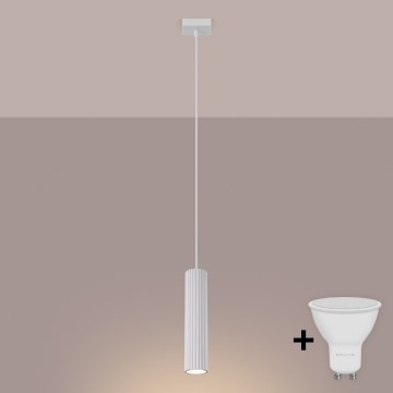Brilagi - LED luster na sajli CRESTO 1xGU10/10W/230V bijela