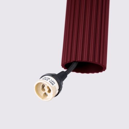 Brilagi - LED luster na sajli CRESTO 1xGU10/10W/230V bordo