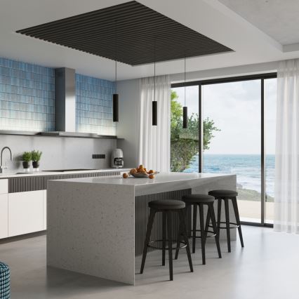 Brilagi - LED luster na sajli CRESTO 1xGU10/10W/230V crna