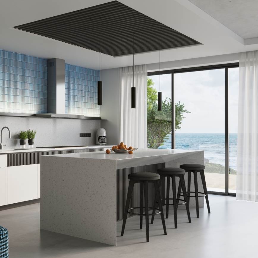 Brilagi - LED luster na sajli CRESTO 1xGU10/10W/230V crna